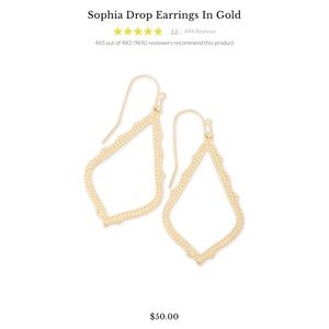 Kendra Scott Sophia Drop Earrings in Gold
